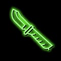 hunting knife neon glow icon illustration Royalty Free Stock Photo