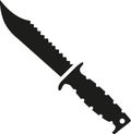 Hunting knife survival Royalty Free Stock Photo