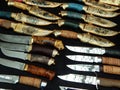 Hunting knives and daggers Royalty Free Stock Photo