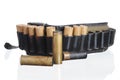 Hunting leather bandolier Royalty Free Stock Photo