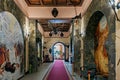 The hunting lodge interior of the Dubno Castle in the Dubno in Ukraine Royalty Free Stock Photo