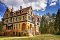 Hunting lodge in the woods in Gelbensande. Germany Royalty Free Stock Photo