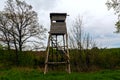 Hunting lookout tower forest