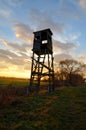 Hunting pulpit at sunset