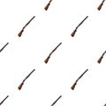 Hunting rifle.African safari single icon in cartoon style vector symbol stock illustration web. Royalty Free Stock Photo