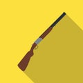 Hunting rifle.African safari single icon in flat style vector symbol stock illustration web. Royalty Free Stock Photo