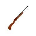 Hunting rifle icon, flat style Royalty Free Stock Photo