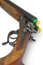 Hunting rifle on a white Royalty Free Stock Photo