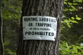 Hunting sign Royalty Free Stock Photo