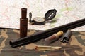 Hunting still-life. Royalty Free Stock Photo