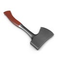 Hunting or tourist hatchet isolated on white. 3D illustration, clipping path Royalty Free Stock Photo