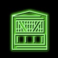 hunting tower neon glow icon illustration Royalty Free Stock Photo