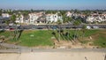 Huntington Beach - CA - Slow Aerial Dolly down PCH