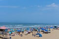 7-8-18 Huntington Beach, Ca. on a sunny day. Royalty Free Stock Photo