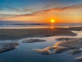 Huntington Beach California Sunset low tide