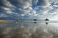 Huntington Beach Pier Afternoon Reflections Royalty Free Stock Photo