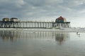 Huntington Beach Pier Afternoon Reflections Royalty Free Stock Photo