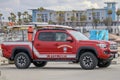 Huntington Beach Pier with a Lifeguard truck parked on top