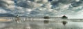 Huntington Beach Pier Panoramic Royalty Free Stock Photo