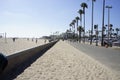 Huntington Beach Sidewalk Royalty Free Stock Photo