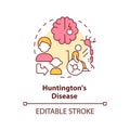 Huntington disease concept icon