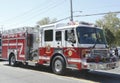 Huntington Manor Fire Department fire truck at the parade in Huntington , New York Royalty Free Stock Photo