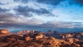 Hunts Mesa at sunrise, Monument Valley, Arizona, USA