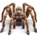 Huntsman Spider isolated on solid white background. ai generative Royalty Free Stock Photo