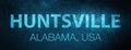 Huntsville. Alabama. USA special blue banner background