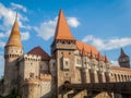 Hunyad Castle, Corvin`s Castle in Hunedoara Royalty Free Stock Photo