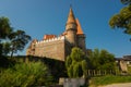 The Hunyad Castle. Medieval Gothic-Renaissance castle in Hunedoara,Transylvania. Castelul Huniazilor or Castelul Corvinestilor, Royalty Free Stock Photo