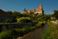 The Hunyad Castle. Medieval Gothic-Renaissance castle in Hunedoara,Transylvania. Castelul Huniazilor or Castelul Corvinestilor, Royalty Free Stock Photo