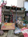 Hunza, Pakistan, 15-11-2023, Old traditional shop in Hunza. Taigun arts dealer shop.