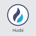 - Huobi. The Crypto Coins or Cryptocurrency Logo.