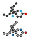 Huperzine A alkaloid molecule