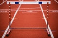 Hurdle on race track