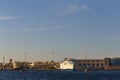 Hurghada, Egypt, a city at sunset. Royalty Free Stock Photo