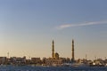 Hurghada, Egypt, a city at sunset. Royalty Free Stock Photo