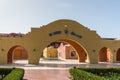 Entrance traditional market, souk, arch, Hurghada, Egypt, Red Sea, Africa