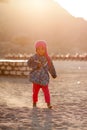 HURGHADA, EGYPT - September 27: Unidentified bedouin child in th