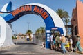 Hurghada marina entrance and exit. Touristic destination