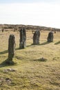 The Hurler\'s Stones on Bodmin Moor, Cornwall in the UK Royalty Free Stock Photo