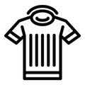 Hurling referee shirt icon, outline style