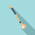 Hurling stick ball icon, flat style Royalty Free Stock Photo