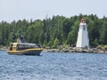 Huron Lake Bruce County Gorgian Bay Lighthouse Ontario Canada Royalty Free Stock Photo