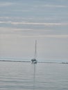 Huron Lake Sunset Goderich beach stones clear water evening Ontario Canada landscape Royalty Free Stock Photo