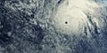 Hurricane Close-up from Space. Elements of this image are furnished by NASA