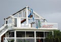 Hurricane Damaged beach house Royalty Free Stock Photo