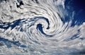 A Hurricane on Earth Royalty Free Stock Photo