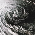 Hurricane on Earth viewed from space. Typhoon over planet Earth..Elements of this image are furnished by NASA Royalty Free Stock Photo